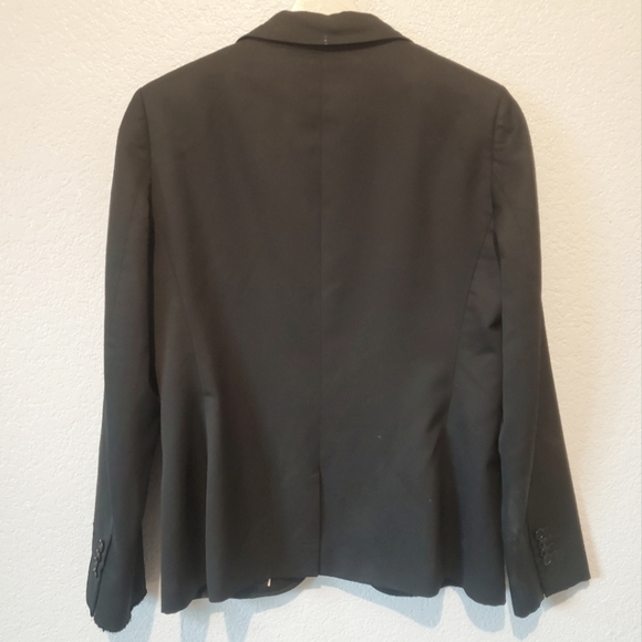 💚5/$25 Brooks Brothers Black Womens One Button Blazer Jacket Size 10 - Picture 2 of 5